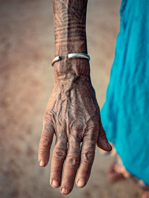The Last Of The Tattooed Women Of The Tharu Tribe