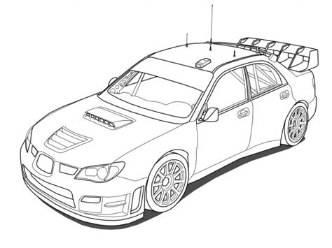 coloriage voiture de rallye wrc dessin gratuit  imprimer
