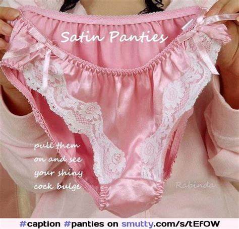 I Love My Shiny Panty Cock Bulge Caption Panties