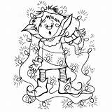 Christmas Coloring Noel Lutin Coloriage Pages Elves Kids Holidays Occasions Special Noël Book Drawing Lutins Dessins Uploaded User Du Decor sketch template