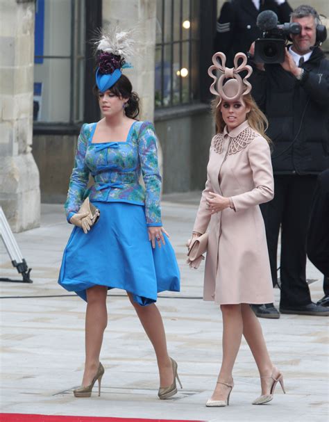 princesses beatrice  eugenie admit  cried   ridiculed  royal wedding outfits