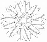 Sunflower Mandala sketch template