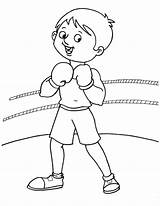 Boxing Coloring Practice Ring Drawing Pages Getdrawings Kids sketch template