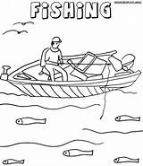 Coloring Fishing1 sketch template