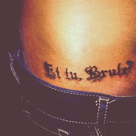 tattoo meaning   brutus  julius caesar