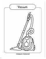 Coloring Vacuum Pages Cleaner Template Freeology Letters sketch template