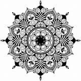 Mandala Coloring Mandalas Zentangle Vector Pages Easy Detailed Illustration Inspired Flowers Highly Color Stock Quality High Illustrations Simple Very Choose sketch template