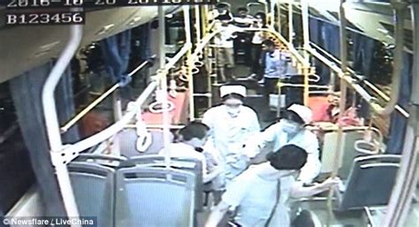 chinese commuters help pregnant woman give birth to a son on a bus