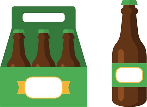 beer bottle png vector  logo image