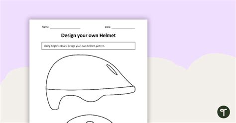 design   helmet worksheet teaching resource teach starter