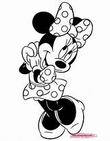 Minnie Mouse Cute Coloring Pages Drawing Disney Book Gif Getdrawings Funstuff Disneyclips sketch template
