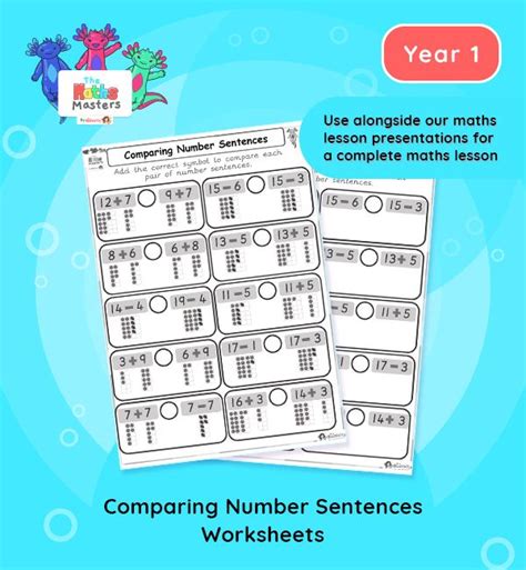 comparing numbers worksheets  year