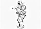Coloring Pages Chewbacca sketch template