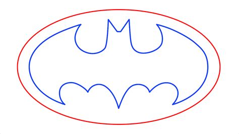 draw batman logo step  step  easy phase