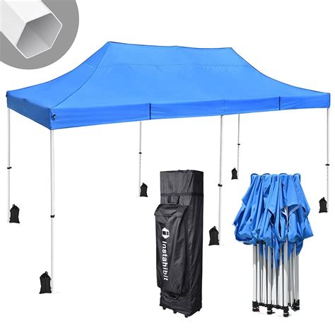 instahibit  pop  canopy tent commercial instant shelter trade fair canopy   sandbags