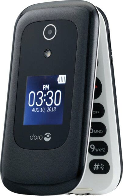 Gsm Unlocked Doro 7050 Cell Phone White Black Consumer Cellular Ebay