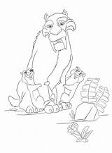 Coloring Ice Age Pages Shira Popular Coloringhome sketch template