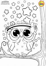 Coloring Pages Kids Bojanke Animal Cute Owl Preschool Cuties Printables Choose Board Print sketch template