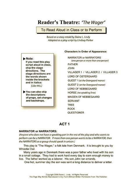 readers theater play scripts  kids  play scripts  kids