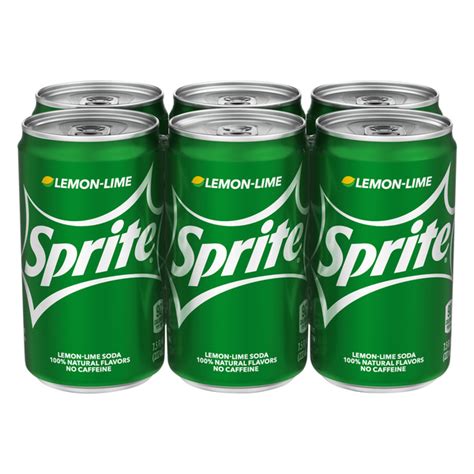save  sprite lemon lime soda mini cans  pk order  delivery giant