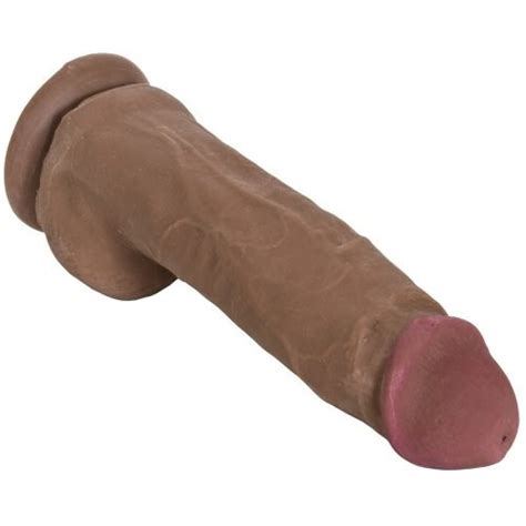 real man cyberskin perfect pecker 8 brown sex toys at