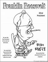 Roosevelt Coloring Franklin Pages Presidents President Eleanor Color Facts Makingfriends Delano American Reserved Rights Inc 2010 Worksheets Print School Getcolorings sketch template