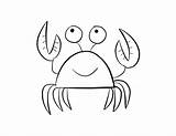 Mewarnai Crab Krebs Krabbe Kepiting Udang Caranguejos Ausmalbild Bonikids Belut sketch template