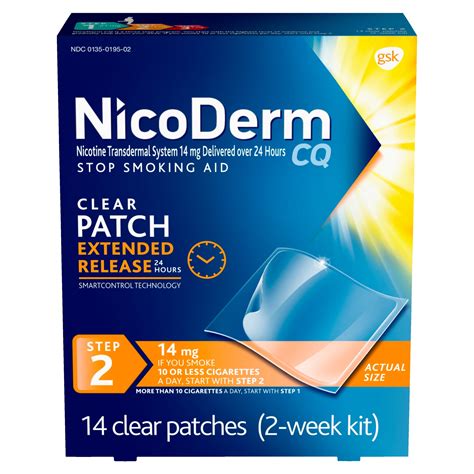 nicoderm cq step  extended release nicotine patches  quit smoking