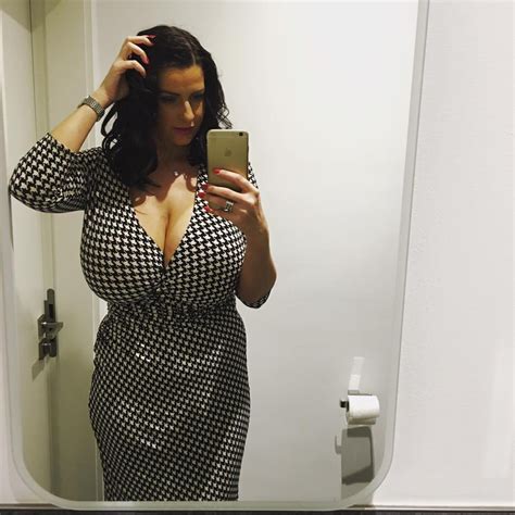 Agnieszka In A Dress Barely Covering Her Massive Melons