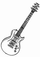 Guitare Electrique sketch template