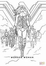 Wonder Coloring Woman Pages Movie Printable Justice Colorear Para League Super Dc Girls Hero Wonderwoman Dibujo Print Colouring Color Supercoloring sketch template
