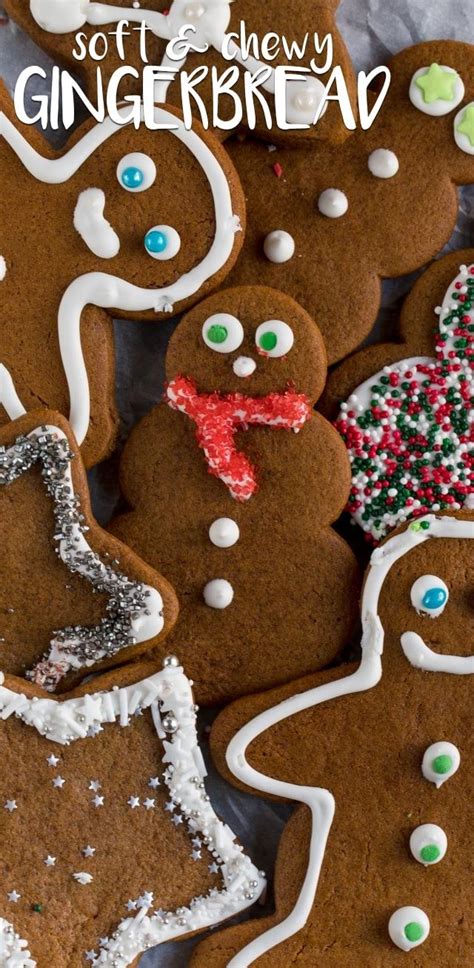 gingerbread cookies soft chewy cutouts crazy  crust recipe soft gingerbread cookies