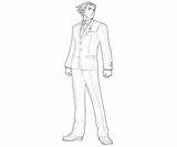 Phoenix Ace Attorney Justice Apollo Wright Coloring Pages Cartoon Speaker Another sketch template
