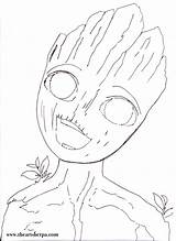 Groot Baby Coloring Pages Am Painting Sherpa Drawing Acrylic Choose Board Theartsherpa Drawings sketch template