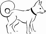 Dog Outline Clipart Clip Cliparts Library sketch template