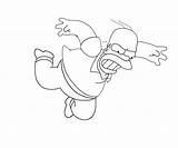 Simpson Homer Coloring Pages Popular sketch template
