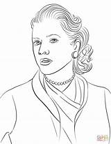 Coloring Grace Kelly Pages Printable Categories sketch template