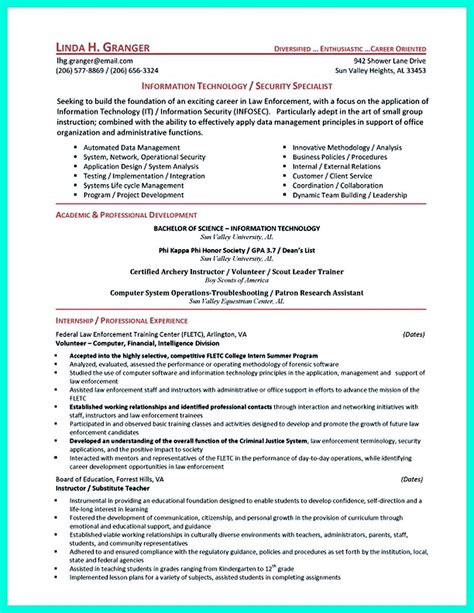 cyber security internship resume examples
