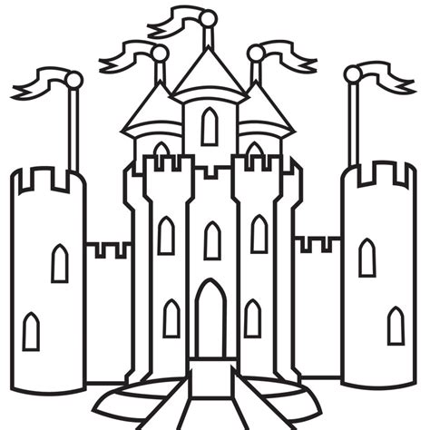 disney castle outline clipartsco