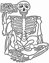 Coloring Pages Body Human Systems Skeleton Popular Kids sketch template