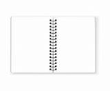 Notebook Cuaderno Espiral Mockup Abierto Premium Maqueta Regreso Escuela sketch template