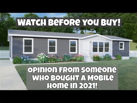 buy  mobile home     buying  manufactured home   youtube
