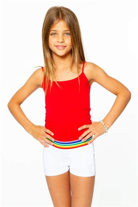 girls   boy shorts  rainbow waist elastic band