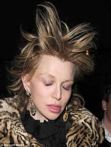 courtney love has a very bad hair day as she parties in london daily mail online