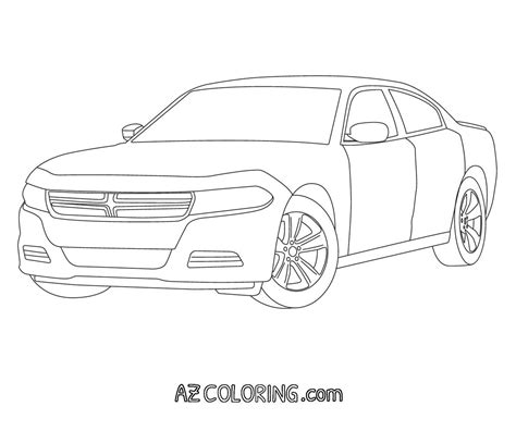 dodge charger coloring pages coloring home