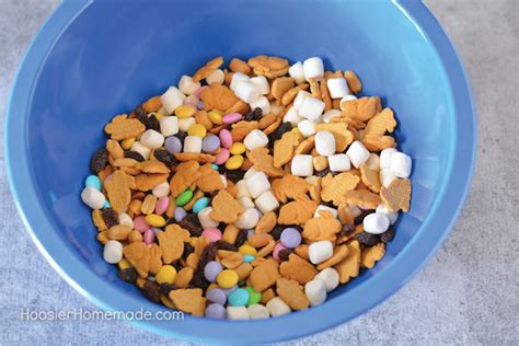 spring snack mix bunny bait with free printables