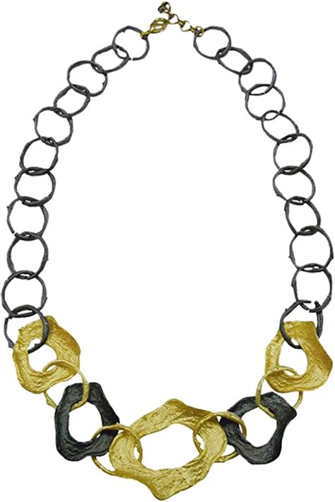 michael michaud curly pod statement necklace for silver