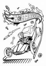Mewarnai Hotwheel Mobil Cumpleaños Whells sketch template