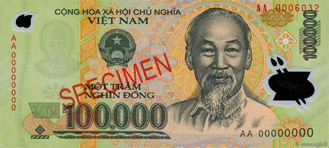 dong specimen vietnam  ps  banknotes