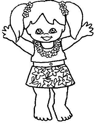 summer clothes colouring pages